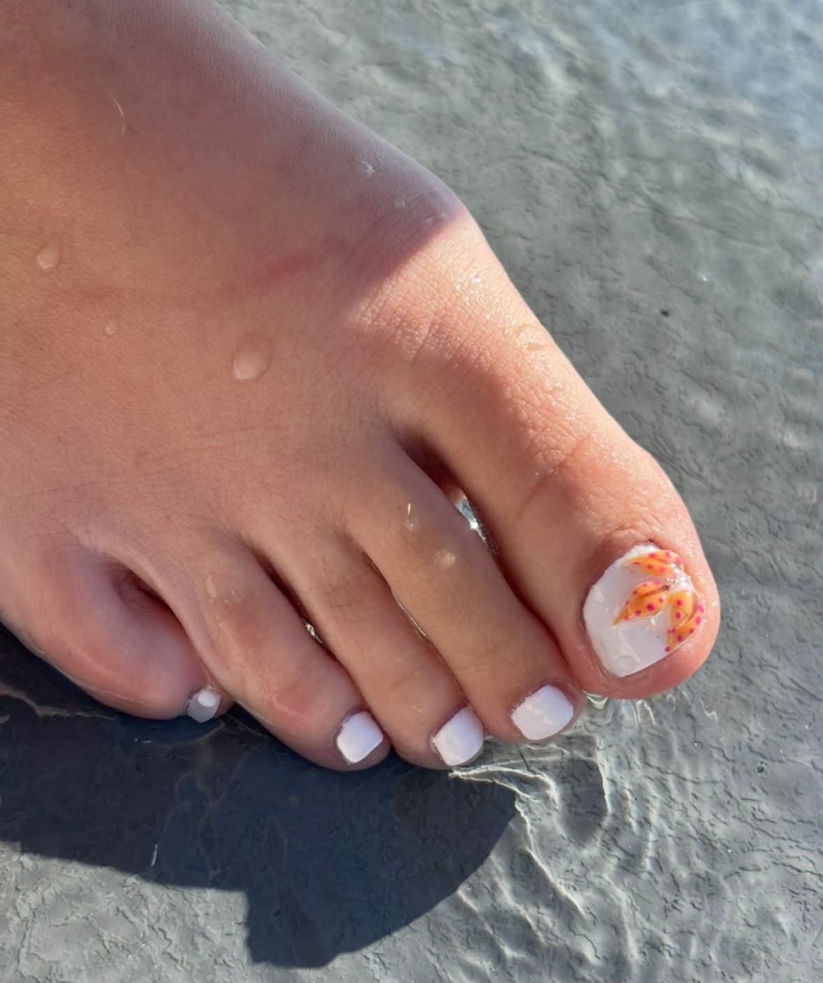 Angel Nails gel lak na stopalima 5